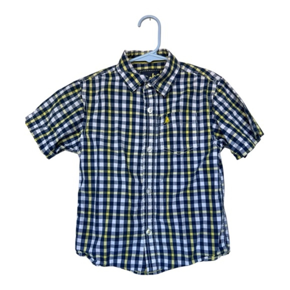 Bundle of 2 Boys Shirt & Vest Rebels & Chaps Plaid Button Down Shirt Size 4